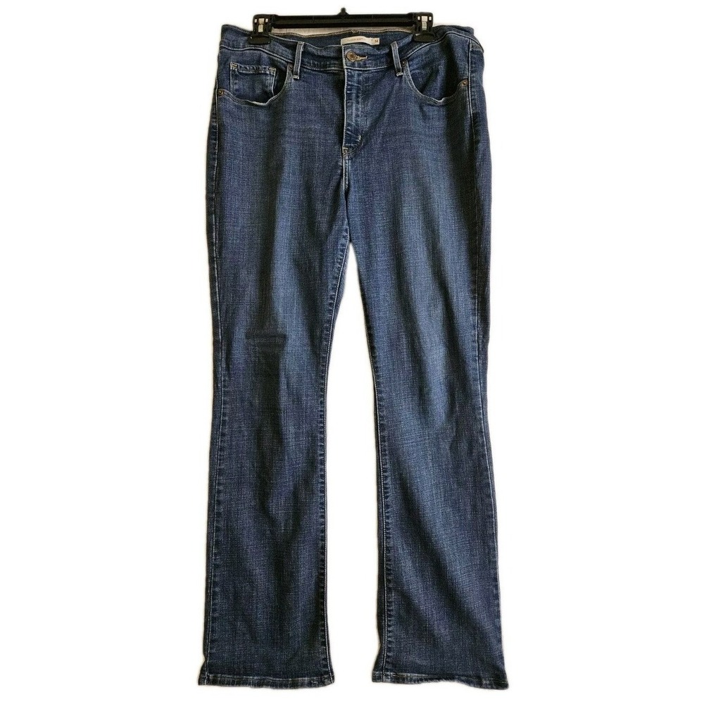 Levis Jeans Womens 14 Blue Classic Bootcut Mid Rise Denim Pants 5-Pocket Western